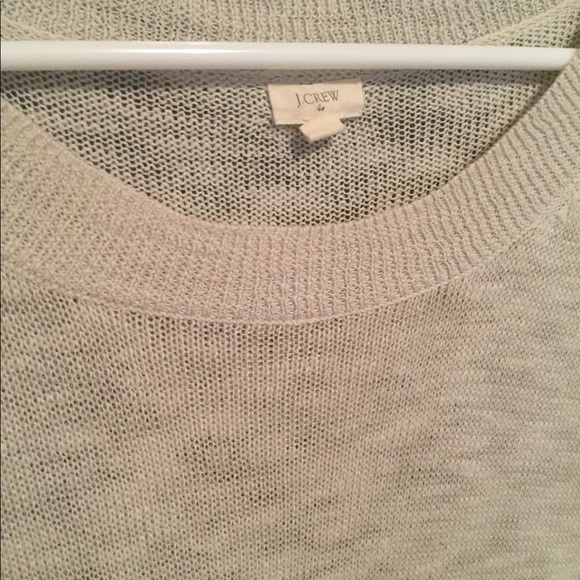 J Crew Neon Yellow and Light Gray Sweater - Picture 2 of 4